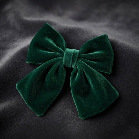 Luxury Velvet Bow Hair Clip – Elegant Oversized Ribbon Hair Accessory for Women & Girls