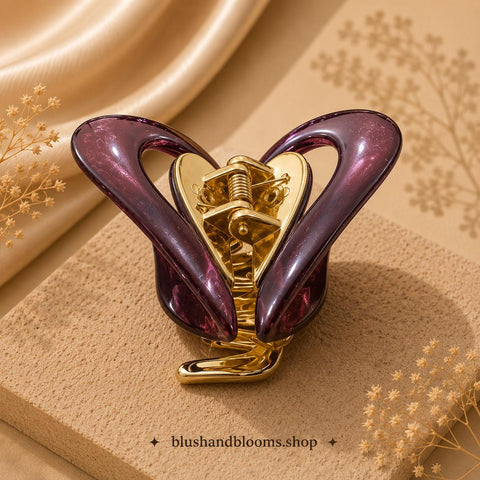 Luxury Butterfly Acrylic Hair Claw Clip